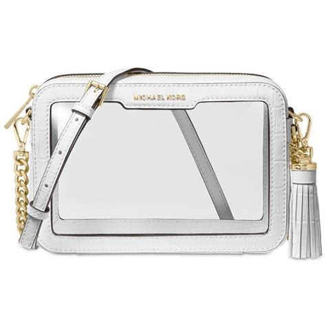 michael kors clear purse|michael kors clear crossbody bag.